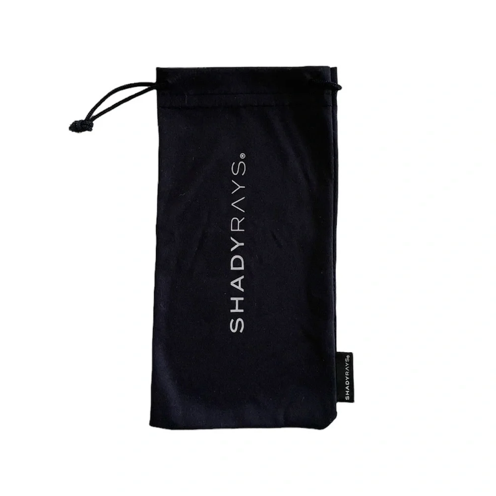 Shady Rays Sunglasses Black Scrunch Pouch Dust Bag